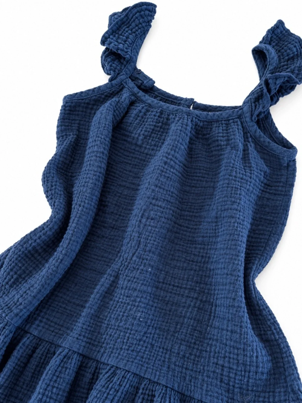 Petite Plume Girls Navy Cotton Gauze Celeste Nightgown Dress Size 7
